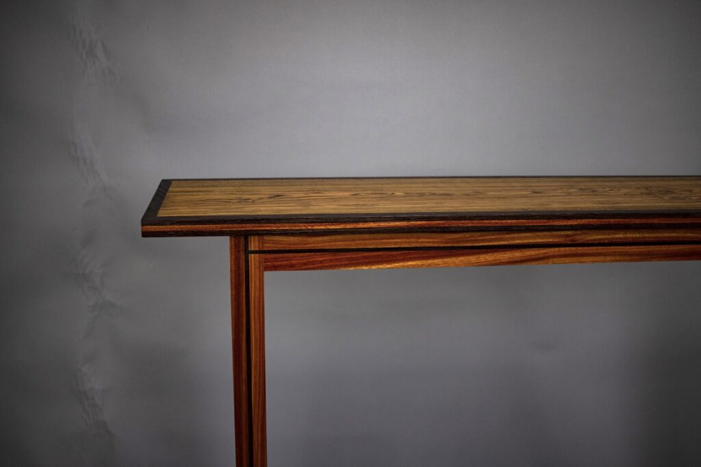 Bloodwood and Bocote side table 