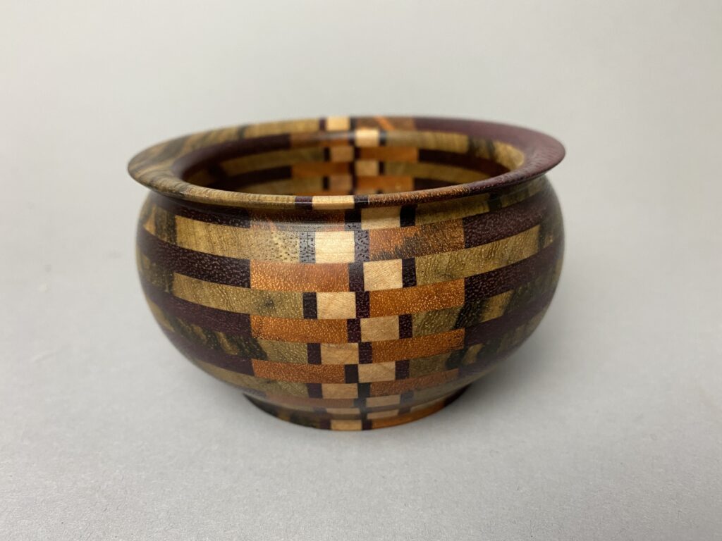 Purple Heart wood and Black Limba Small Bowl